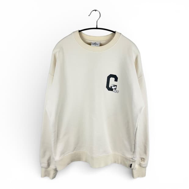 M) 커버낫 스누피 맨투맨 아이보리