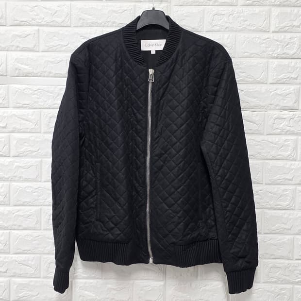 택포// CK 캘빈클라인 블랙 퀄팅 자켓 XL