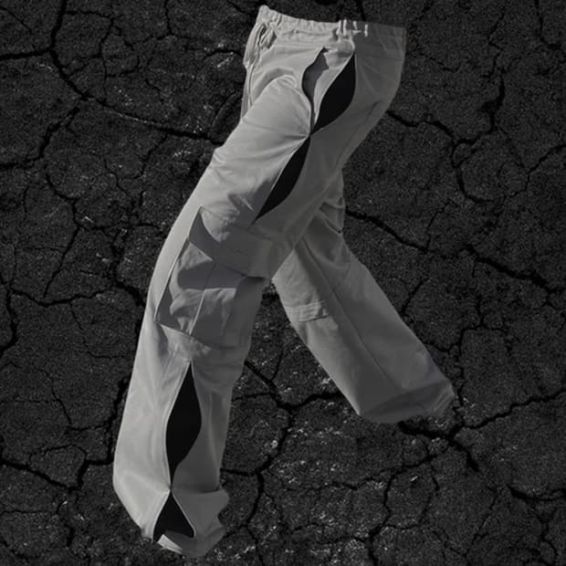 에이옵 AOP bartack cargo pants Dust 1size