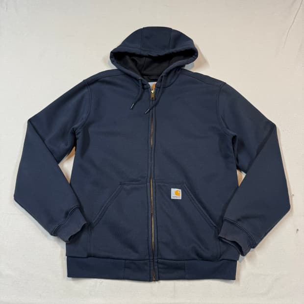 S) 칼하트 레인디펜더 워크웨어 써멀 후드집업 네이비