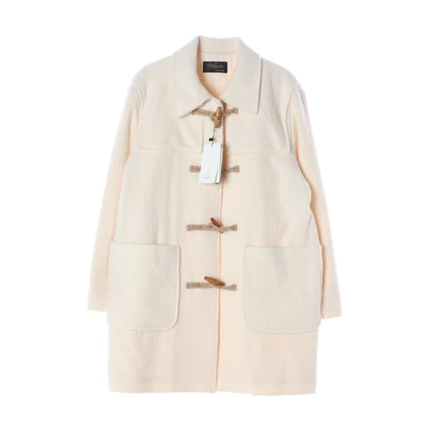 (새상품)얼바닉30 아이보리 부클 더플코트 떡볶이 코트
