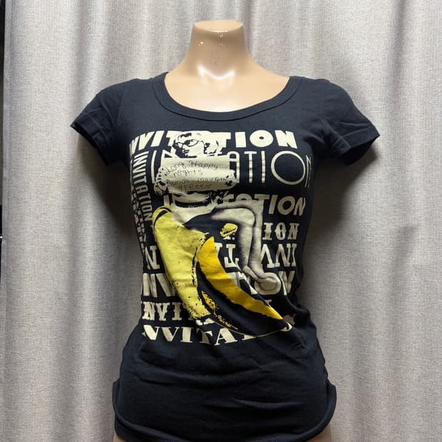 SLY Vintage Collage Graphic Black Tee