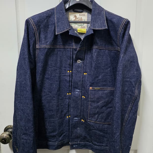 일본 데님브랜드 빅존 대전판 셀비지 원워시 데님 자켓