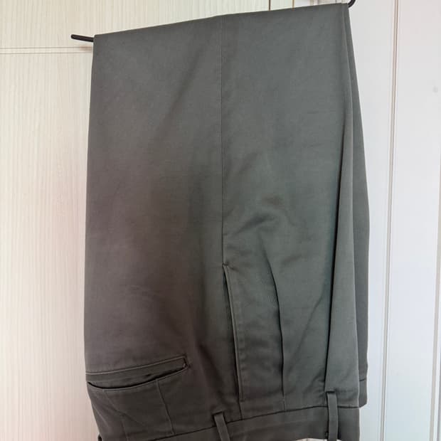 와코마리아 더블플리티드 치노 트라우저 그레이(xl)