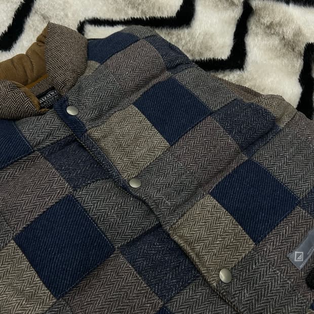 [M]프리즘웍스 패치워크 패딩 베스트