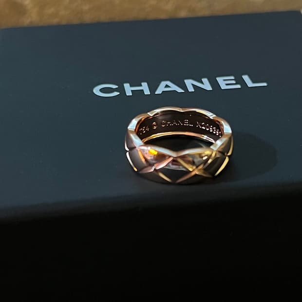 샤넬 정품 업사이클링 코코크러쉬 스몰 반지