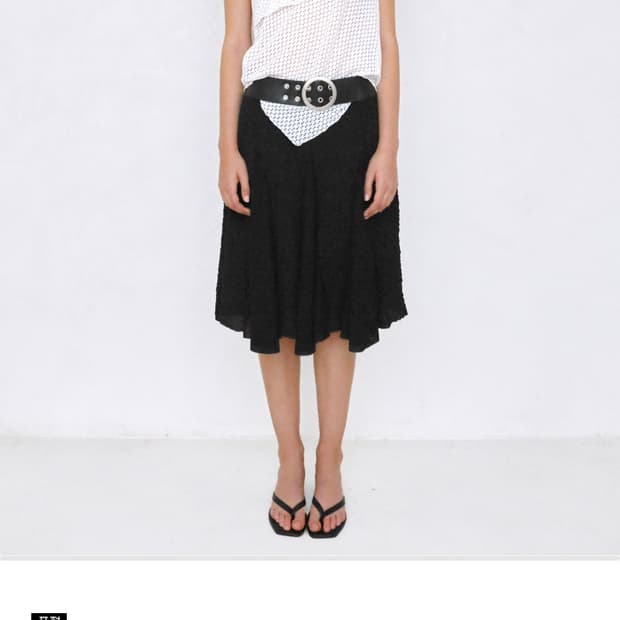 폴리수엠 벨티드 스커트