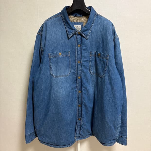 엘엘빈 쉐르파 데님 셔츠자켓 / 블루, XXL
