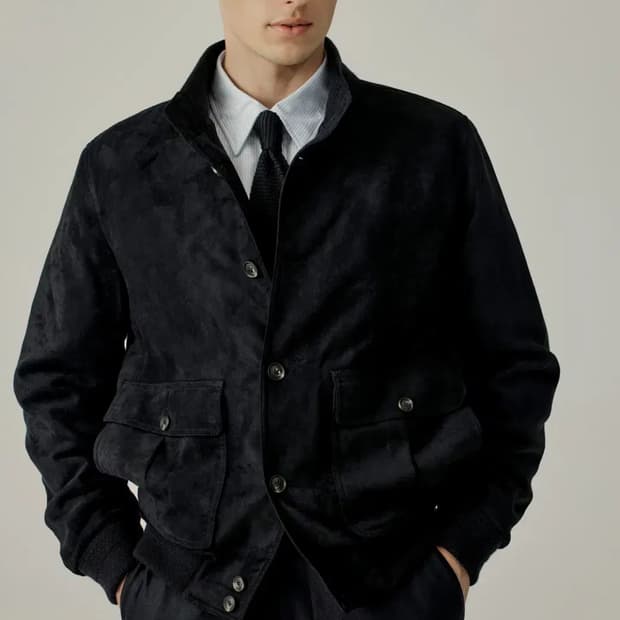 [105] 캠브리지멤버스 아놀 24FW a-1 스웨이드 자켓