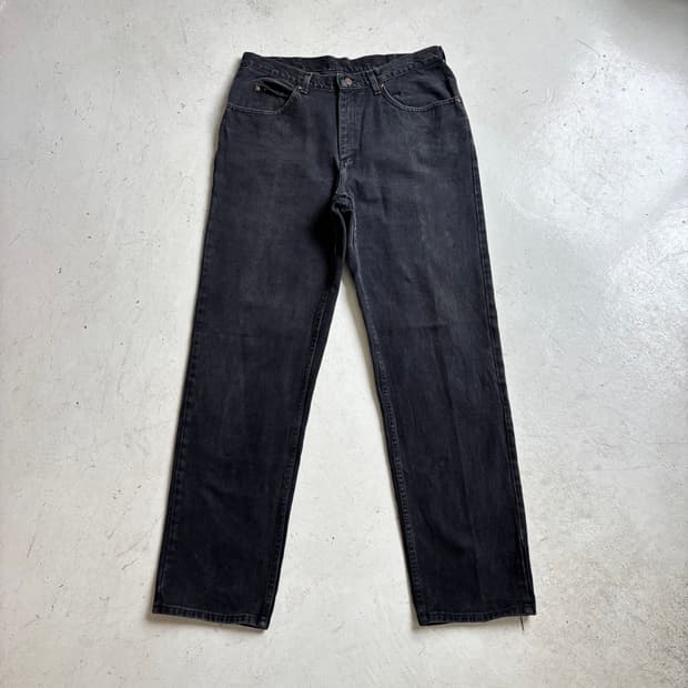 00s LEE 빈티지 흑청 데님팬츠 36x32