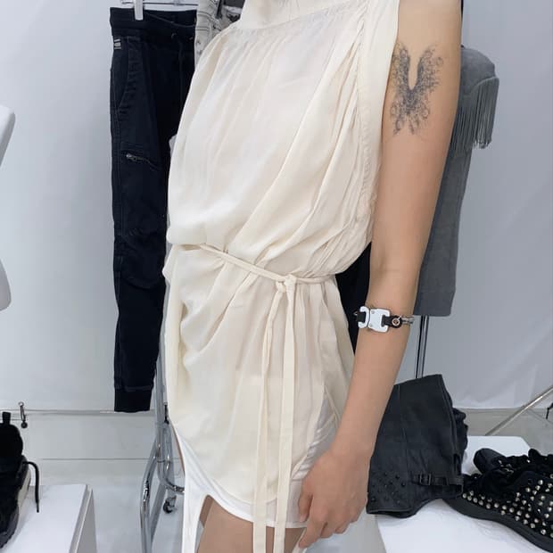 FW10 Helmut Lang Asymmetric Draped Top