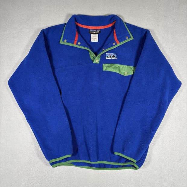 11FW 파타고니아 신칠라 스냅-T 파란색/녹색 멕시코