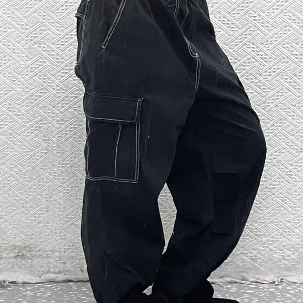 자라 빈티지 스트릿힙합 스티치 디테일 카고팬츠 L C08831
