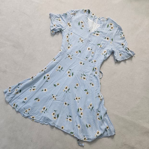 85-95 로엠 여성 해바라기패턴 원피스 0403Y