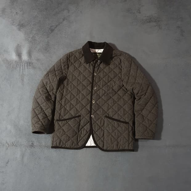 부기홀리데이 울 퀼티드 퀼팅 자켓 XL 브라운