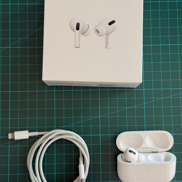 애플 에어팟 프로 1 세대  (왼쪽 이어폰과 케이스)