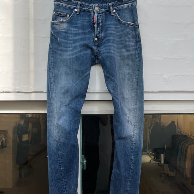 Dsquared2 커브드 데님팬츠