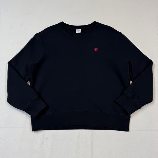 L) 브룩스브라더스 레드 로고 맨투맨 블랙