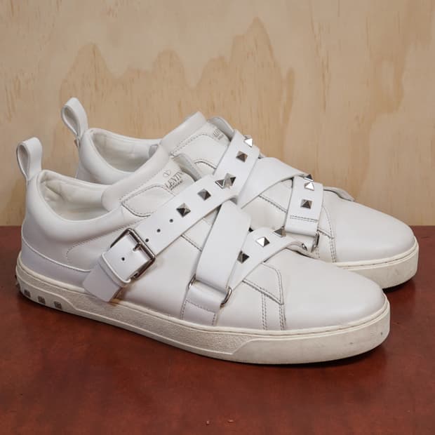 발렌티노 브이펑크 레더 스니커즈