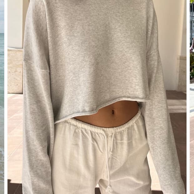 [59000👉35000] 브랜디멜빌 멜란지 크롭 맨투맨