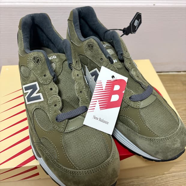 (새상품)뉴발란스 992 다크 카모 290