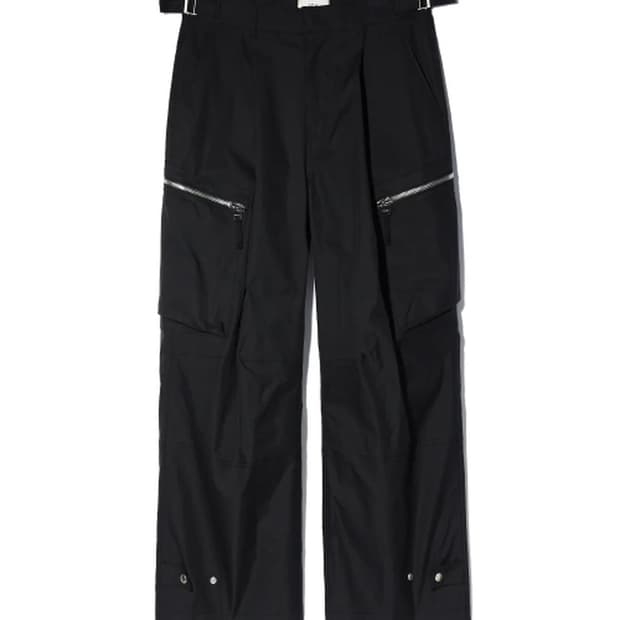 [이에이 X 짱구대디] ANGLE CARGO PANTS Black L