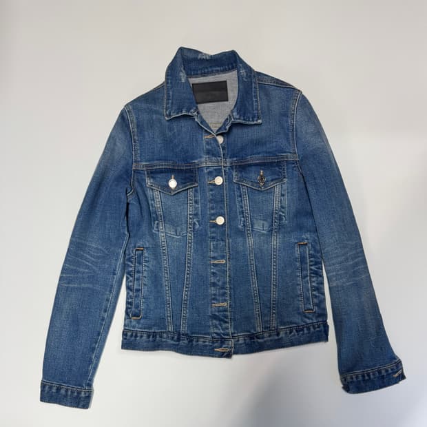 여성 지방시 커스텀 빈티지 데님 청자켓 s
