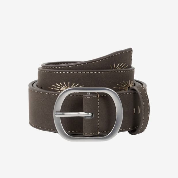 아캄 AAKAM Needlework Studded Belt (Brown)