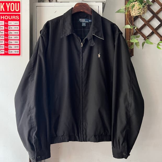 [XL]폴로 랄프로렌 클래식 블랙 드리즐러 자켓