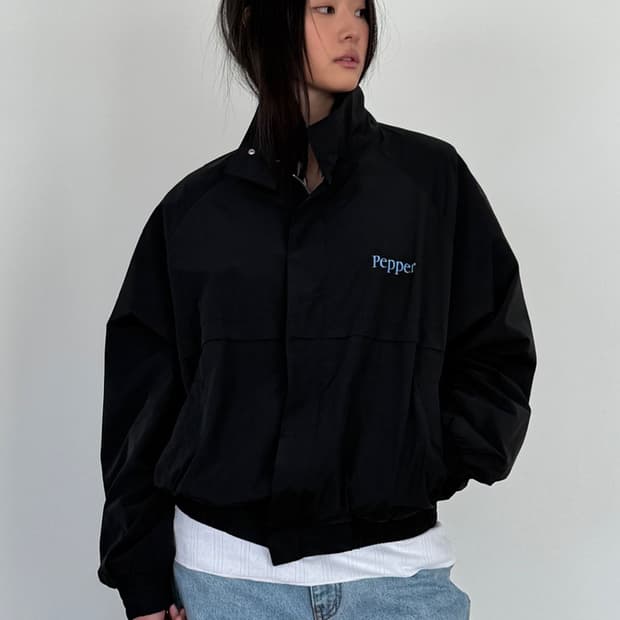 PR 프랙티컬앤리얼리스틱 윈드 브레이커 블랙