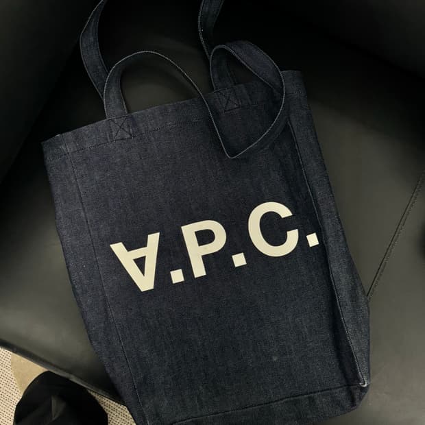 [정품] 아페쎄 인디고 데님 에코백(토트백) 판매