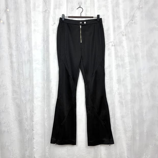 INSILENCE slit biker pants