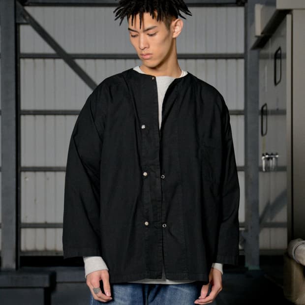 빈티지 US ARMY 메디컬 슬리핑셔츠 블랙 L