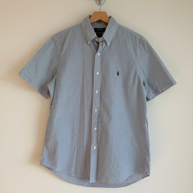 Polo Ralph Lauren 시어서커 반팔셔츠(큐알 정품 인증)