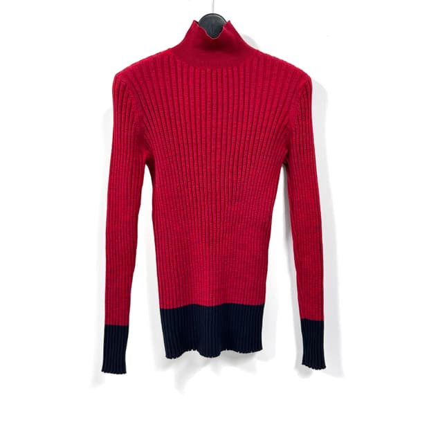 JIL SANDER 질샌더 버건디 터틀넥 스웨터 S