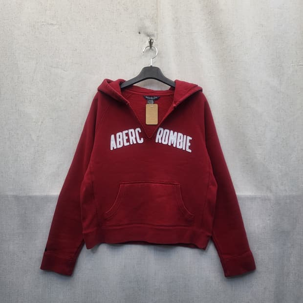 아베크롬비 레드 후드티