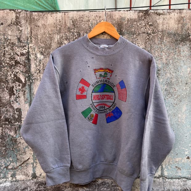 RH-01 90s 프룻오브더룸 50/50 워싱 커스텀 스웻셔츠