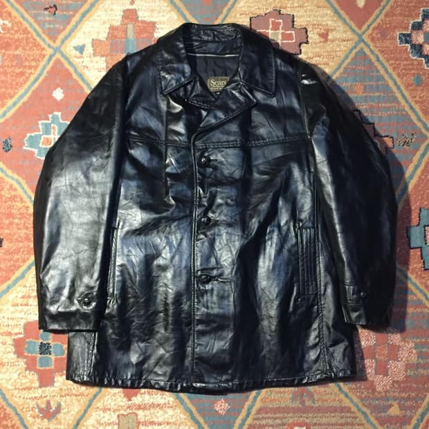 70‘s sears 레더 스포츠 카코트