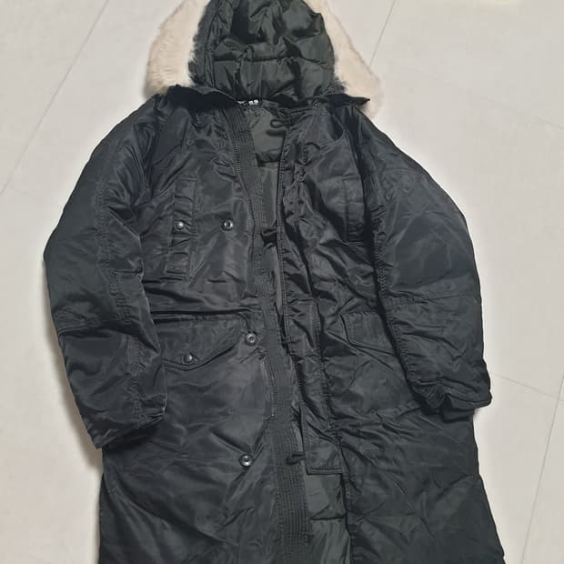 빈티지 롱패딩  105size