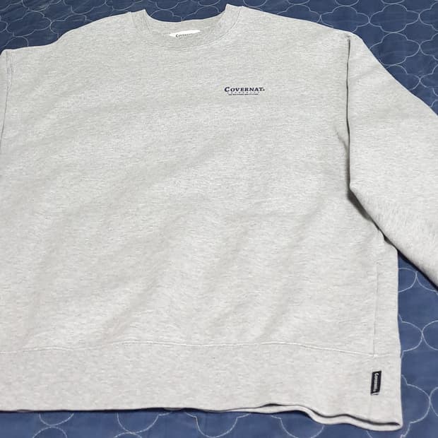 커버낫 어센틱 혜비 맨투맨 그레이 (L)