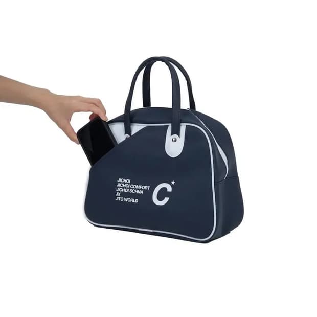 지초이 유나이티드 로고 짐백 핸드백 