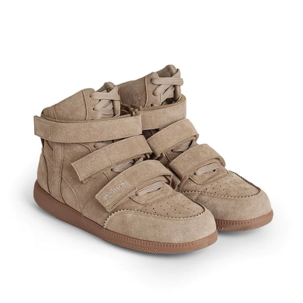 HIGH TOP SNEAKERS IN BROWN