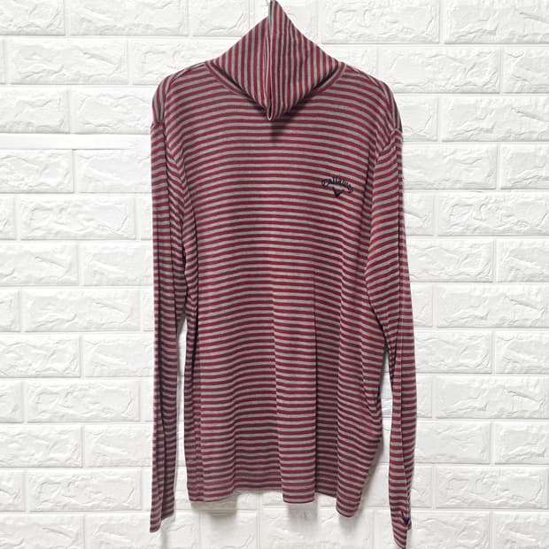 택포) 캘러웨이 스트라이프 골프 목티 M