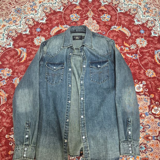 Rrl 버팔로데님셔츠