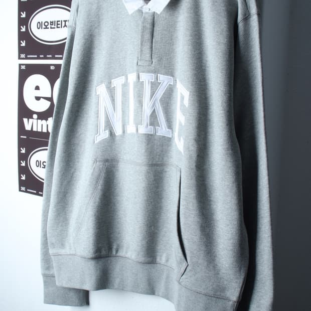 (2XL) 나이키 맨투맨 티셔츠 새상품 빅사이즈 폴로 빅로고-H32778