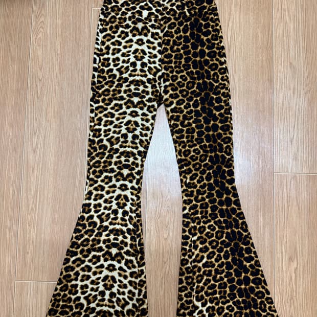 레오파드 플레어팬츠