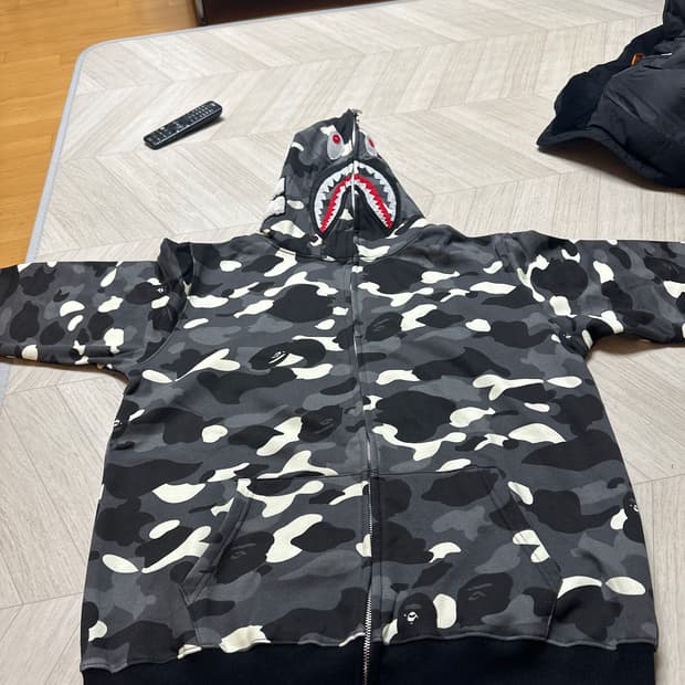 베이프 후드 집업 블랙