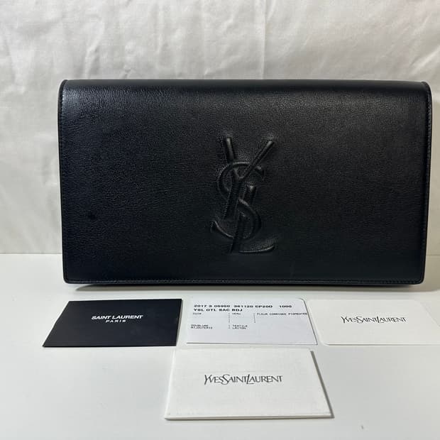 입생로랑 벨드쥬르 클러치 (OS)