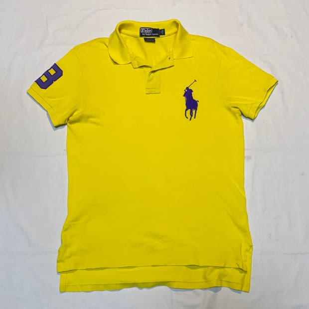 폴로 랄프로렌 빅포니 치프키프 브라질깔 카라티 옐로우