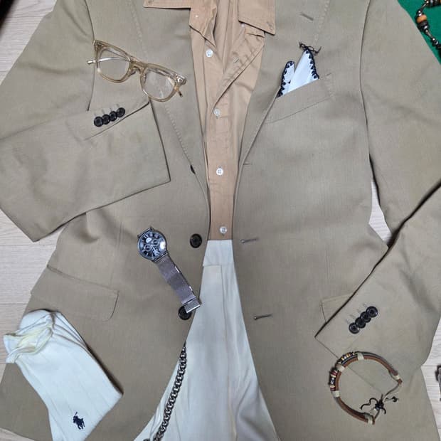 (ITALY)BOONTHE SHOP 헤링본 자켓 수트 블레이저 정장